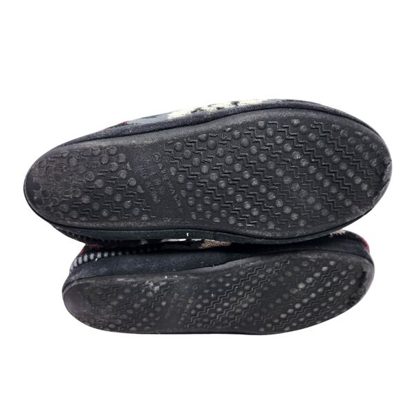 Airwalk Snow Flake Print Comfy Hard Soled Slipper Ankle Boots Faux Fur Size 9-10 - Picture 6 of 8